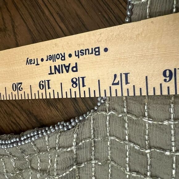 Vintage Dominique 100% silk beaded sequined cocktail top. Size M. EUC. - Picture 9 of 9